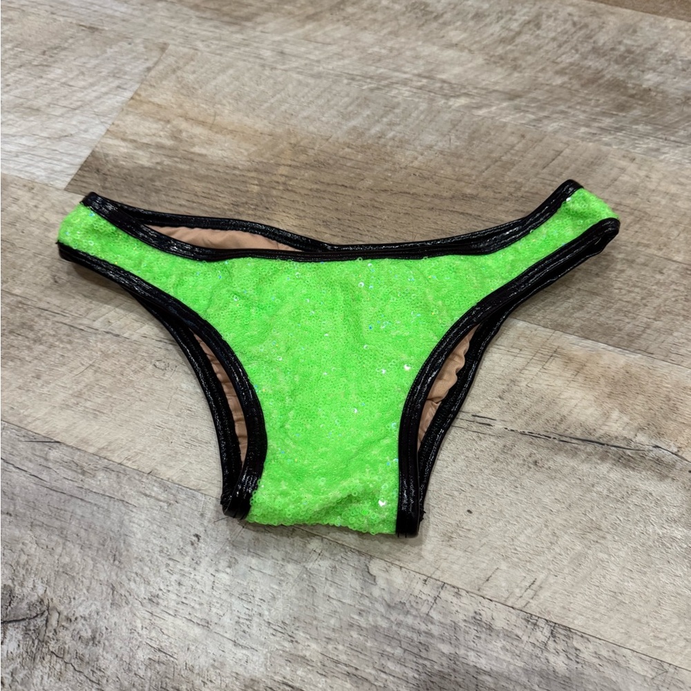 Green Sequin Hot Pants